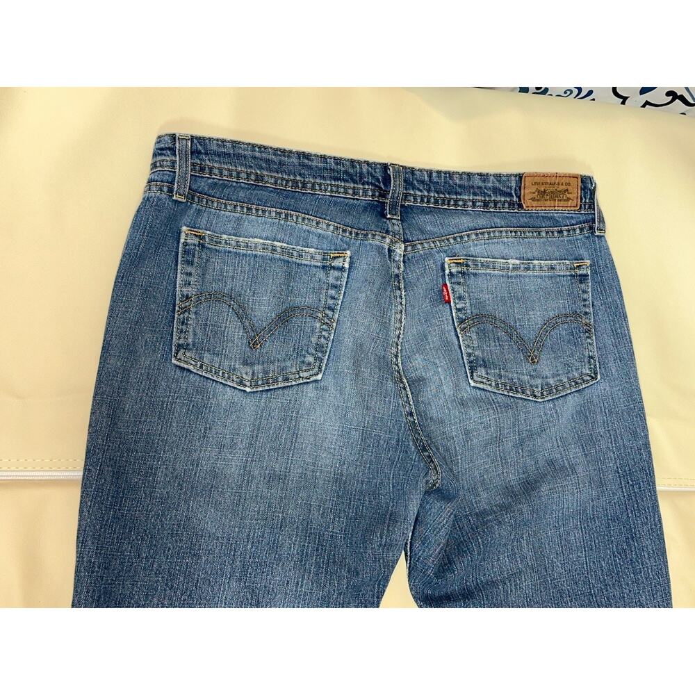 Levi's Womens Jeans 518 Super Low Boot Cut Blue Denim Medium Wash 13M 36X32 - Picture 12 of 12